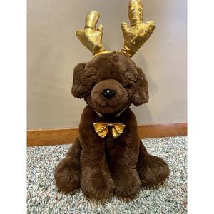 FAO Schwarz Sitting Chocolate Lab Plush